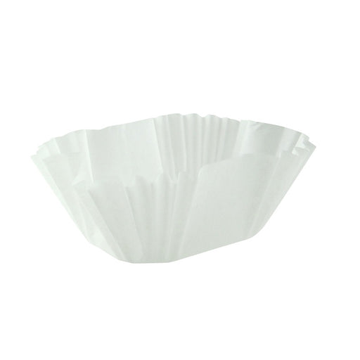 Caissette papier de cuisson ovale blanche siliconée 65x50mm H40mm