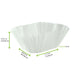 Caissette papier de cuisson ovale blanche siliconée 65x50mm H40mm