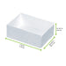 Boite pâtissière carton blanc sans couvercle 160x110mm H50mm