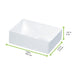 Boîte pâtissière carton blanc sans couvercle 180x120mm H50mm