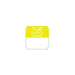 Rouleau étiquette soluble jaune mardi 25x25mm