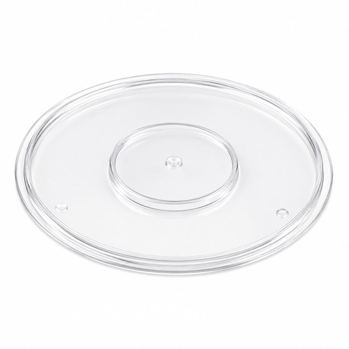 Couvercle transparent plat et rond en plastique PS H2mm