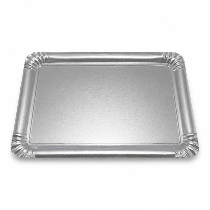 Plateau carton double face or intérieur argent extérieur 280x190mm