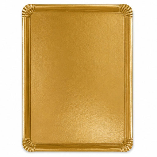 Plateau carton double face blanc intérieur/or extérieur 320x420mm