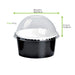 Couvercle dôme transparent en plastique PET H33mm