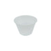 Pot à sauce rond transparent en plastique PS H40mm 74ml