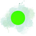 Rond carton double face anis/fushia