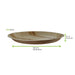 Assiette ronde en palmier H25mm