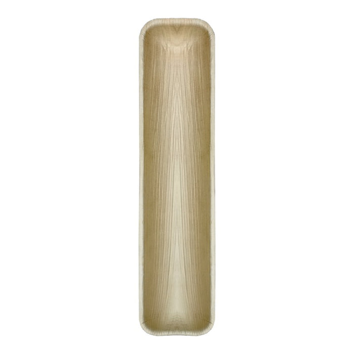 Plateau rectangulaire en palmier 410x90mm H25mm