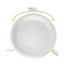 Assiette ronde blanche en pulpe H20mm