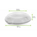 Couvercle plat transparent en plastique PET H25mm