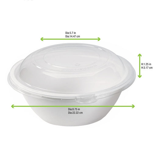 Couvercle plat transparent en plastique PET H20mm