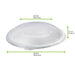 Couvercle plat transparent en plastique PET H0,3mm