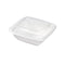 Couvercle PET transparent carré - 20,5 cm x 20,5 cm - Compatible avec 210APUSCB750, 210APUSCB750F - 300 unités