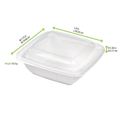 Couvercle plat transparent en plastique PET 205x205mm