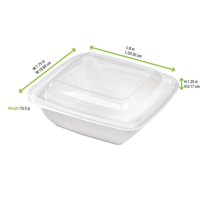 Couvercle plat transparent en plastique PET 205x205mm