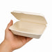 Coquille blanche en pulpe 190x140mm H60mm 600ml