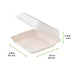 Coquille blanche en pulpe 234x231mm H80mm 1400ml