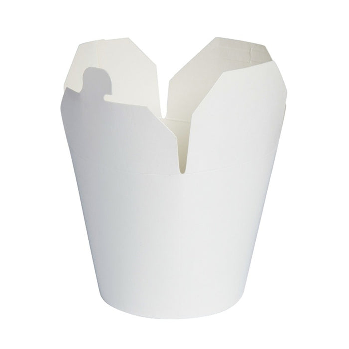 Pot carton blanc base ronde fermeture à fente H120mm 950ml