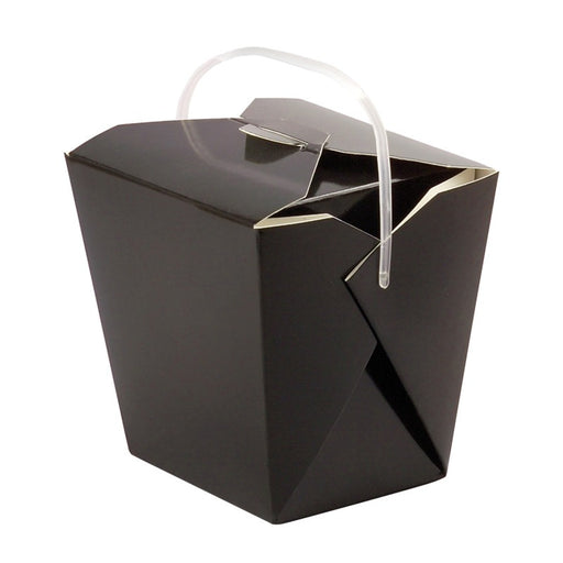 Boîte carré noir avec anse 100x93mm H104mm 750ml