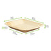 Assiette carrée angles droits en palmier 165x165mm H30mm