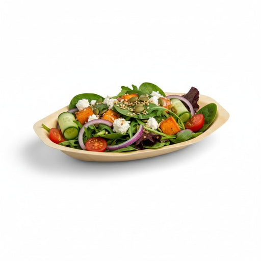 Assiette ovale en bois "Scandinavie" 195x125mm H25mm