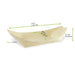 Barquette bateau bois 140x78mm H20mm