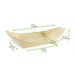 Barquette bateau bois 220x105mm H30mm