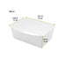 Barquette en carton blanc 150x90mm H50mm 850ml