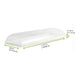 Plateau rectangulaire blanc en pulpe "BioNchic" 400x150mm