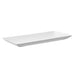 Assiette rectangulaire blanche en pulpe "BioNChic" 180x90mm