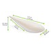 Mise en bouche blanche en pulpe Goutte 105x52mm H30mm