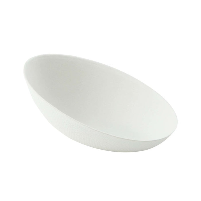 Mise en bouche blanche en pulpe Œuf 80x52mm H29mm
