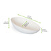 Mise en bouche blanche en pulpe Œuf 80x52mm H29mm