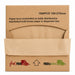 Papier brun enchevêtré en boite distributrice 150x270mm