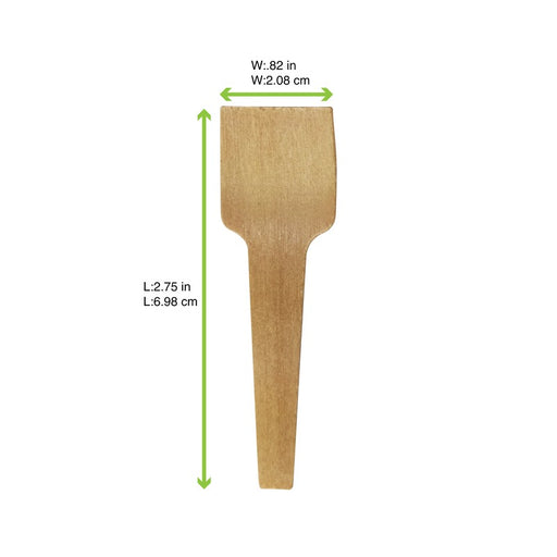 Cuillère à glace bois H70mm