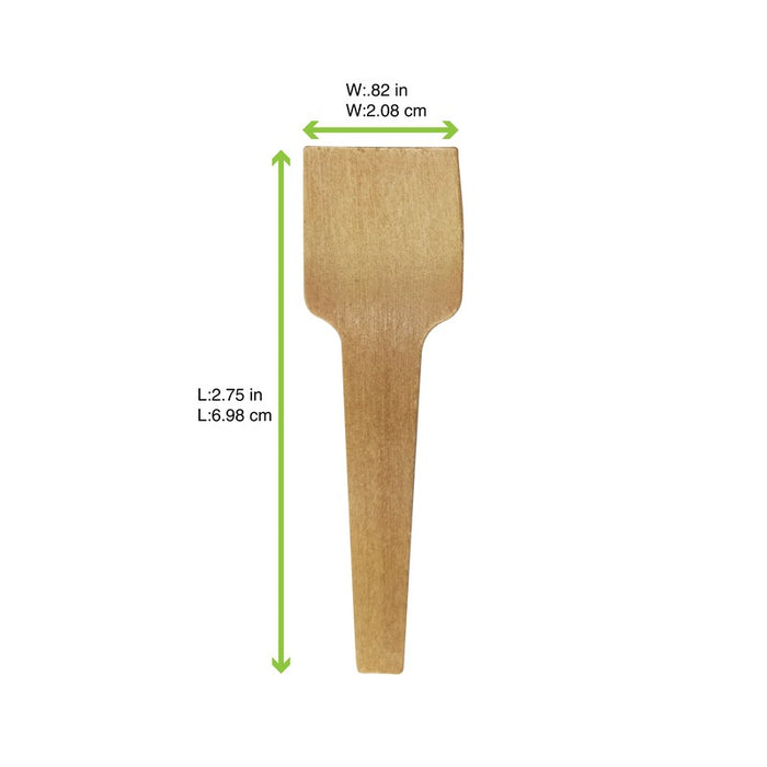 Cuillère à glace bois H70mm
