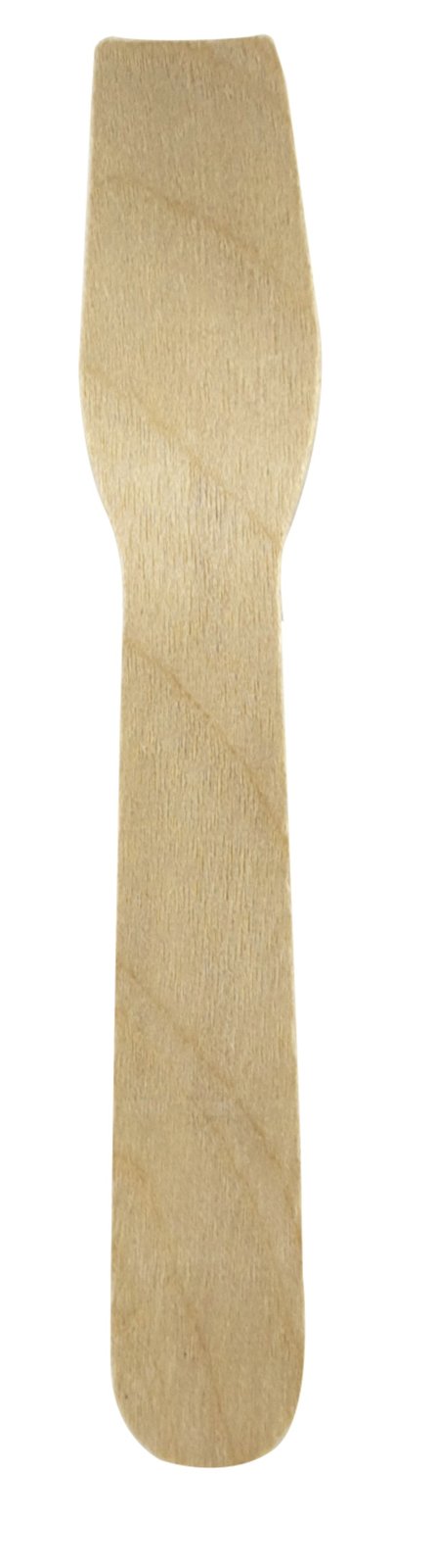 Cuillère à glace bois emballage papier kraft H95mm