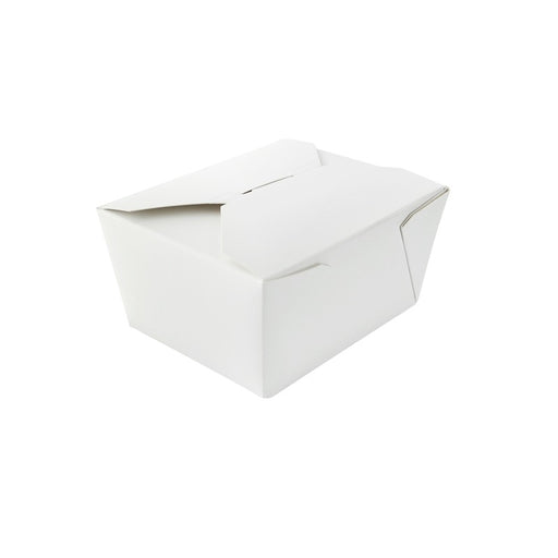 Boîte repas carton blanc 130x105mm H65mm 650ml