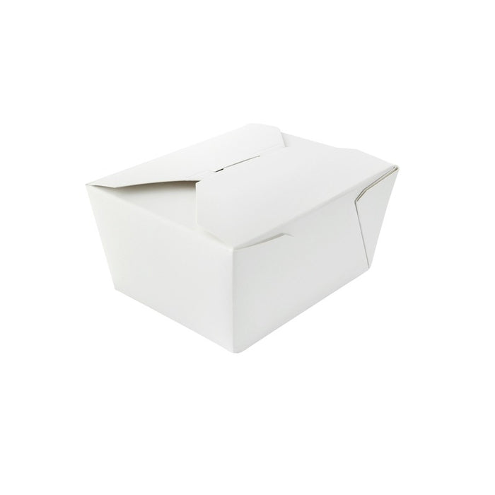 Boîte repas carton blanc 130x105mm H65mm 650ml