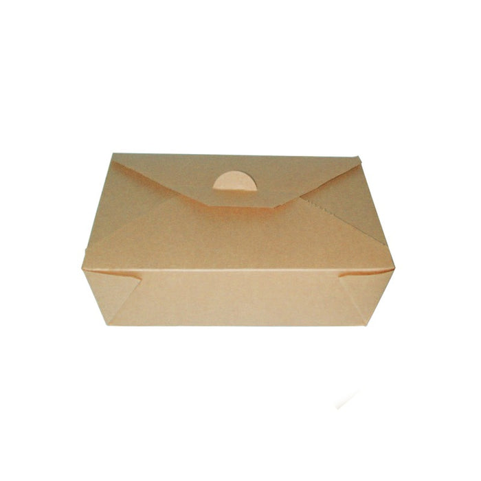 Boîte repas carton kraft laminé 216x160mm H65mm 2000ml