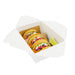 Boite repas carton blanc 226x167mm H92mm 3000ml