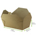 Boîte repas carton kraft laminé 190x110mm H60mm 1000ml