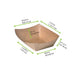 Barquette kraft avec PE 140x100mm H38mm 175ml