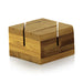 Porte menu en bambou 40x40mm H25mm