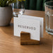 Porte menu en bambou 40x40mm H25mm