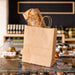 Sac cabas papier kraft brun poignées ficelles 220x100mm H290mm