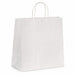Sac cabas papier blanc poignées ficelles 280x120mm H310mm