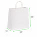 Sac cabas papier blanc poignées ficelles 280x120mm H310mm