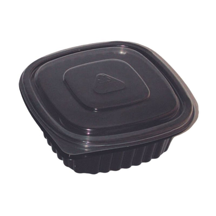 Cassolette carré noire micro-ondable 137x137mm H45mm 400ml